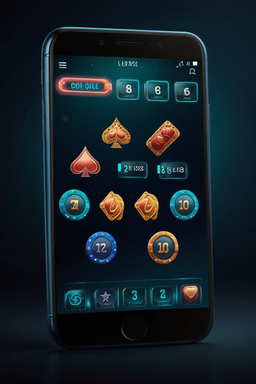 Telefon cu aplicația Nnv Casino
